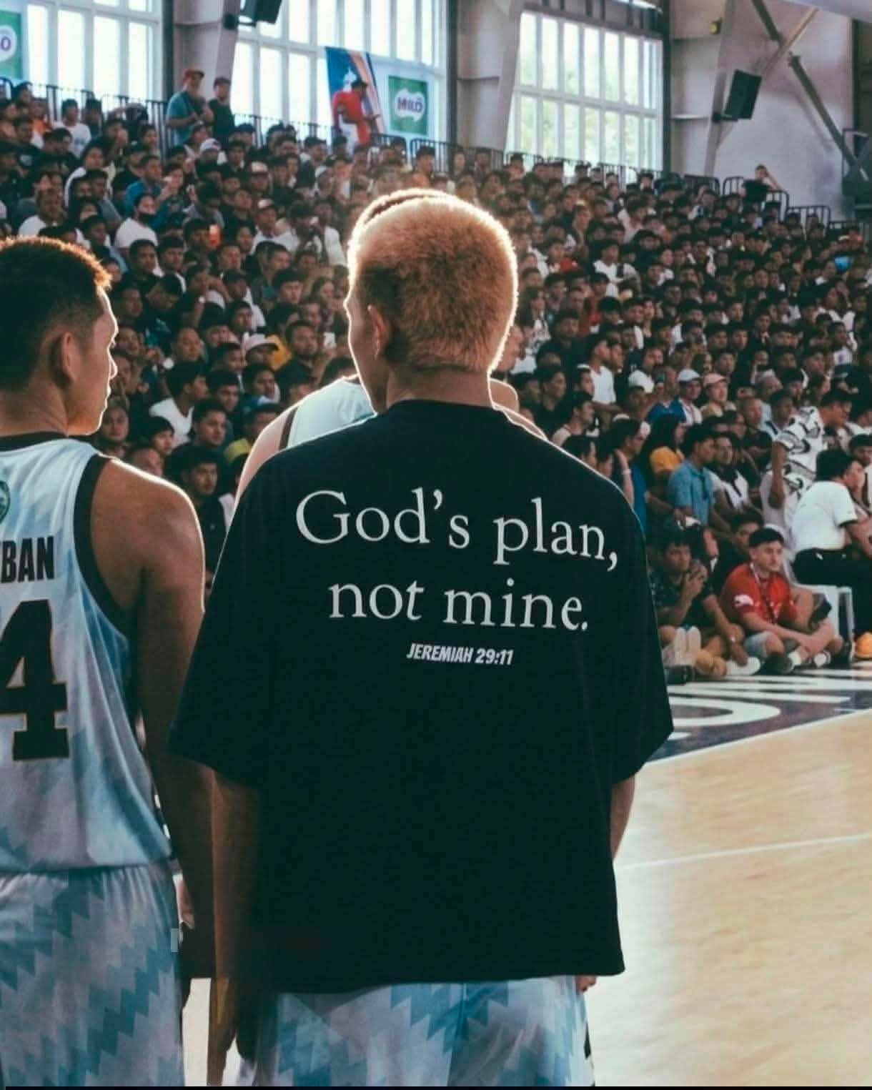 GOD’S PLAN BOXY CROP SHIRT