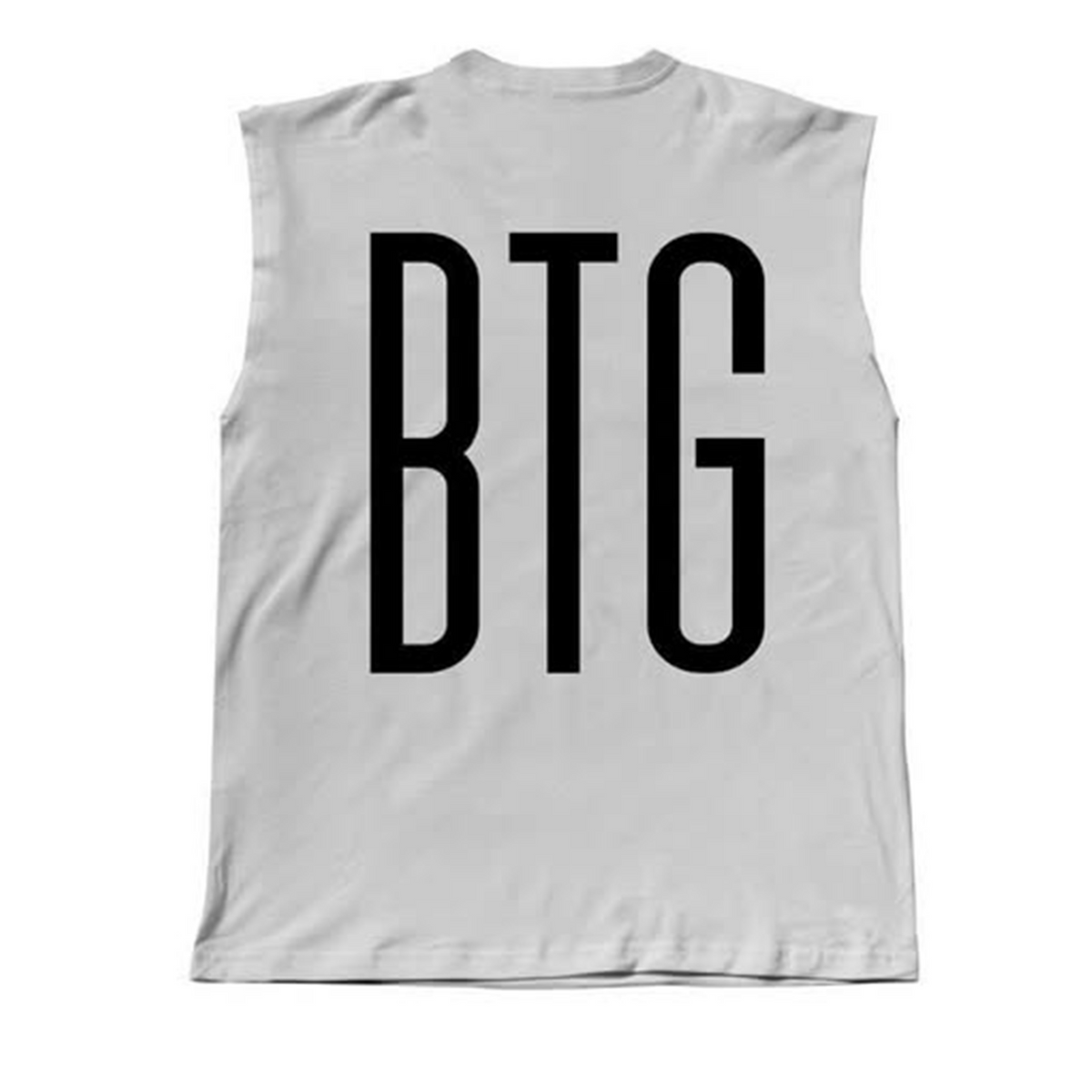 BTG WHITE CROP MUSCLE TEE