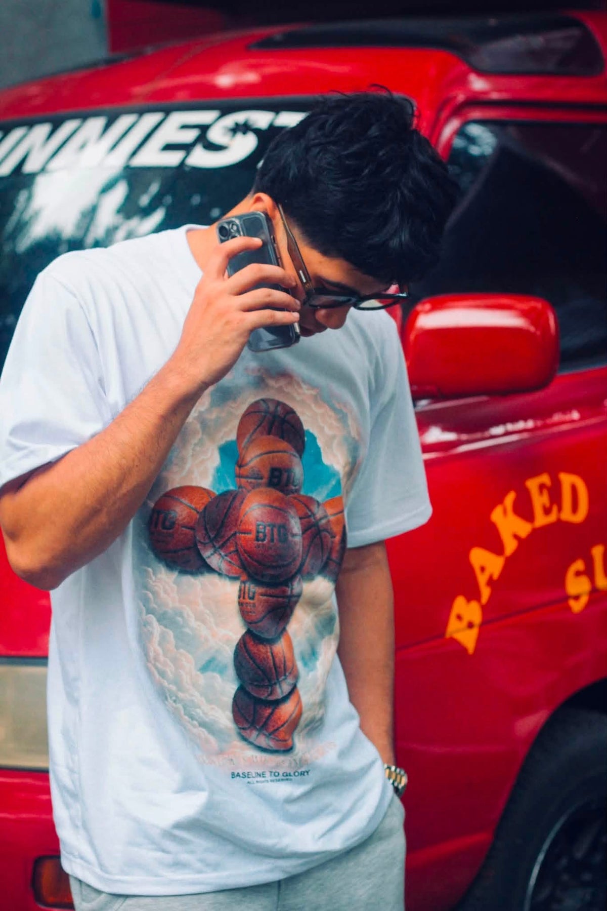 BTG CROSS-BALL OVERSIZED SHIRT