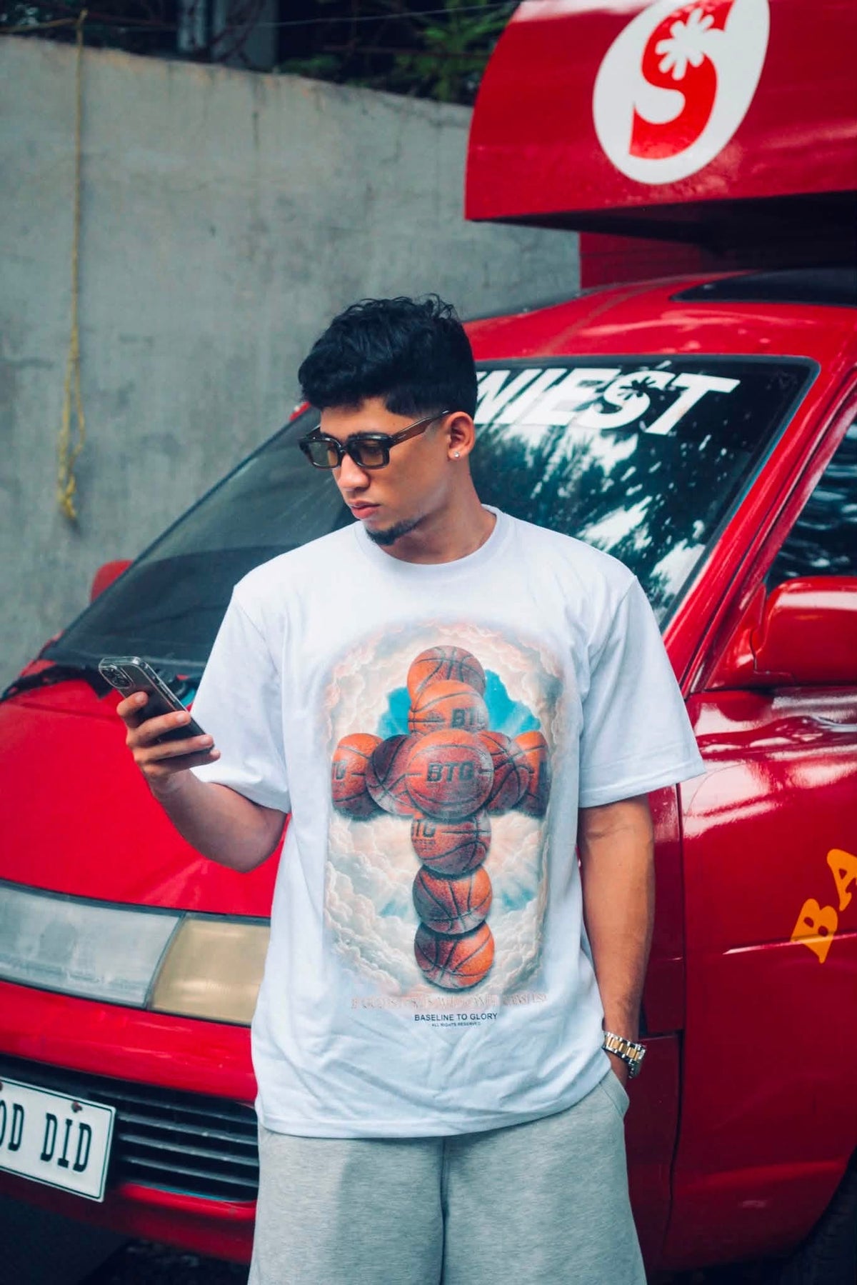 BTG CROSS-BALL OVERSIZED SHIRT