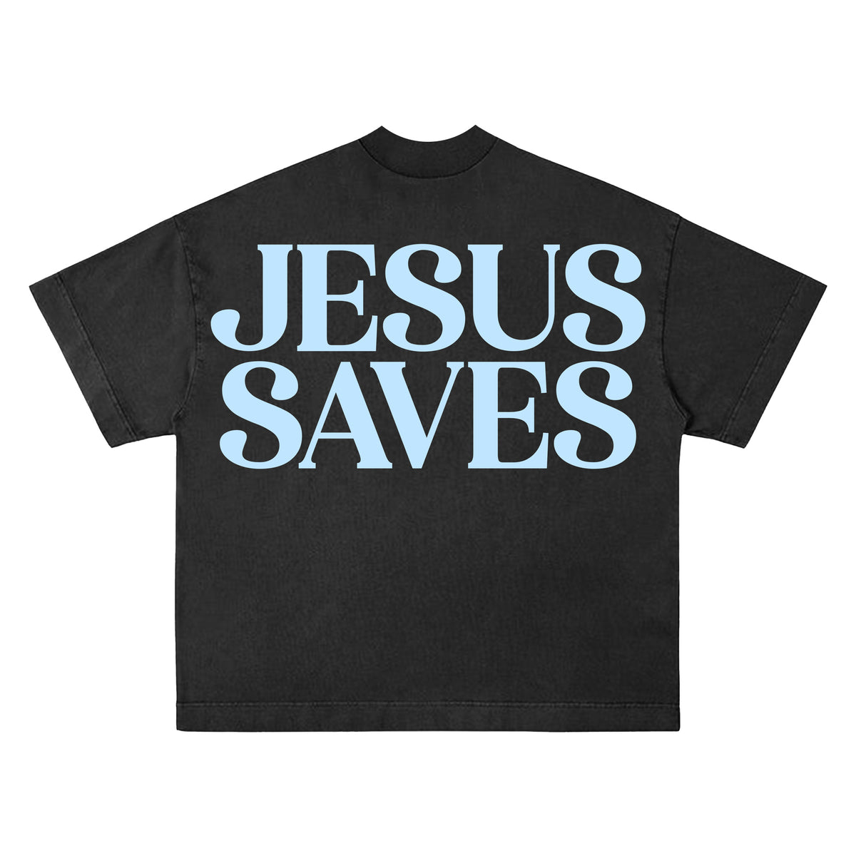 Jesus Saves BOXY CROPPED SHIRT