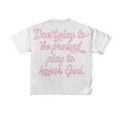 BTG Peach BOXY CROPPED SHIRT