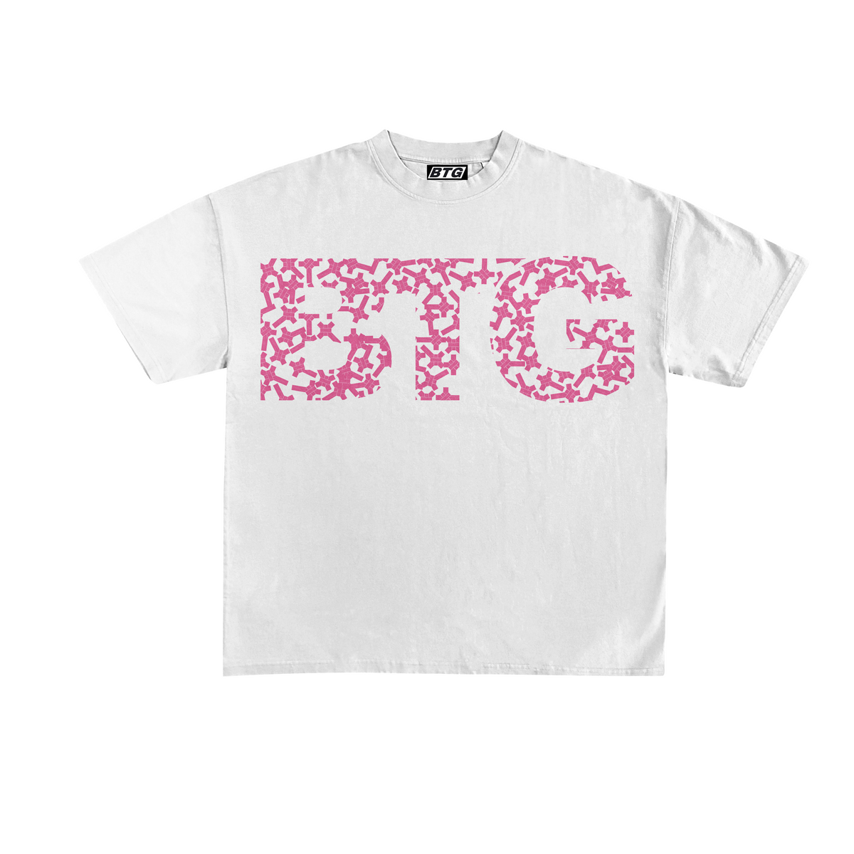 BTG Peach BOXY CROPPED SHIRT
